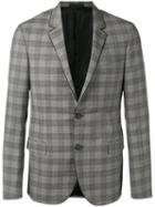 Lanvin Checked Blazer, Men's, Size: 50, Grey, Wool/cupro