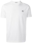 Stone Island Logo Patch T-shirt, Men's, Size: Large, White, Cotton
