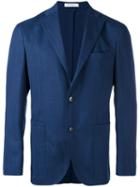 Boglioli Two-button Blazer, Men's, Size: 48, Blue, Wool/spandex/elastane/acetate/cupro