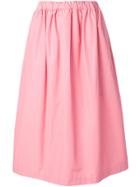 Plan C Flared Midi Skirt - Pink