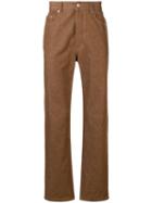 Ami Paris Straight Fit Jeans - Brown