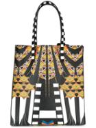 Givenchy Medium Egyptian Art Deco Printed Tote, Women's, Black