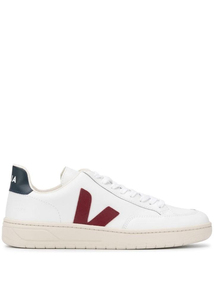 Veja Veja Xd021955 V12 White Marsala Nautico Leather/fur/exotic