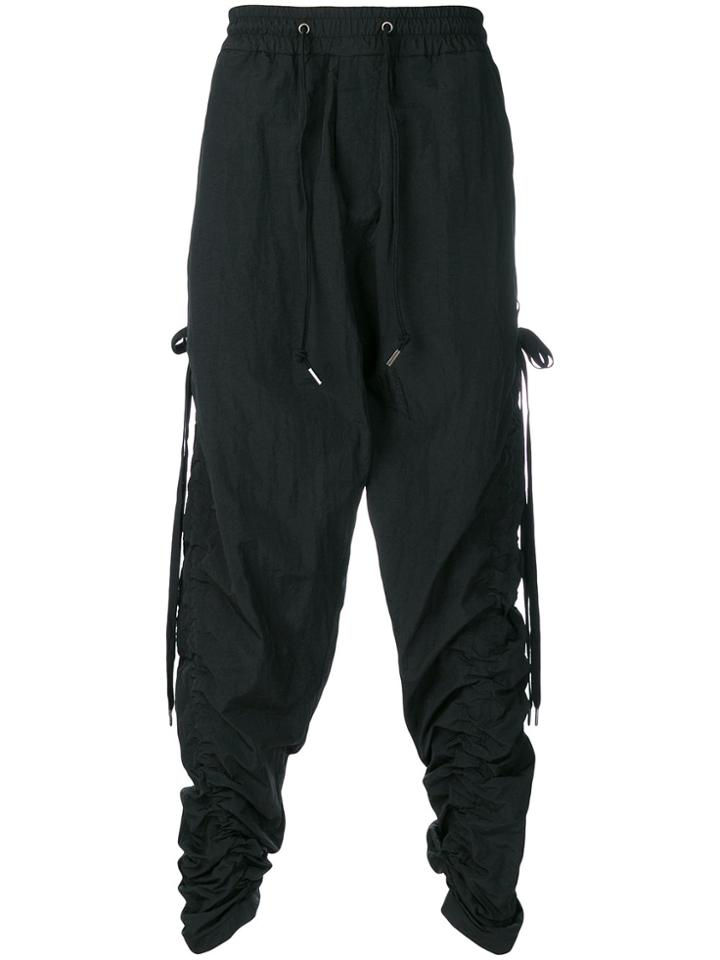 D.gnak Elasticated Waist Track Trousers - Black