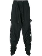 D.gnak Elasticated Waist Track Trousers - Black