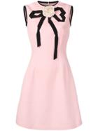 Gucci Appliqué Rose Dress - Pink
