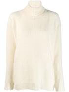 Marni Oversized Turtleneck Jumper - White