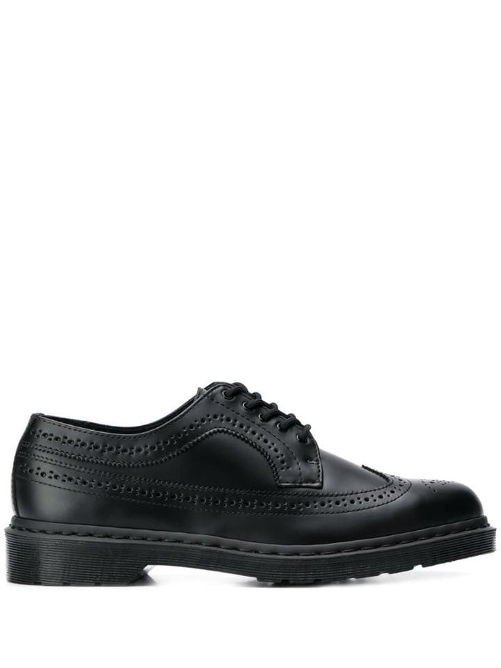 Dr. Martens Perforated Derby Shoes - Black