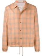 Paura X Kappa Plaid Shirt Jacket - Orange