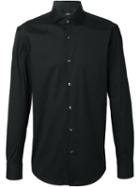 Boss Hugo Boss Classic Long Sleeved Shirt, Men's, Size: 40, Black, Cotton/spandex/elastane/polyimide