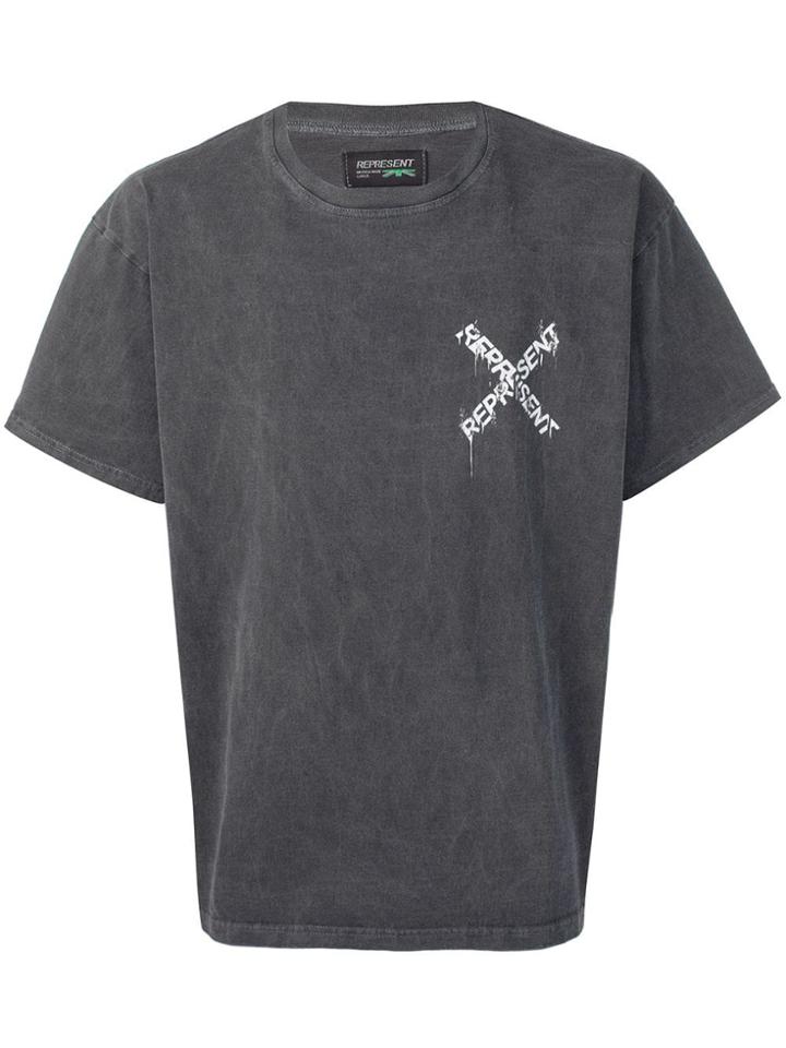 Represent Printed Logo T-shirt - Grey