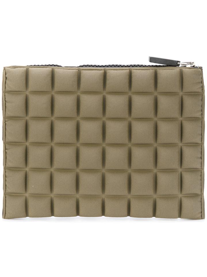 No Ka' Oi Mini Textured Clutch Bag - Green