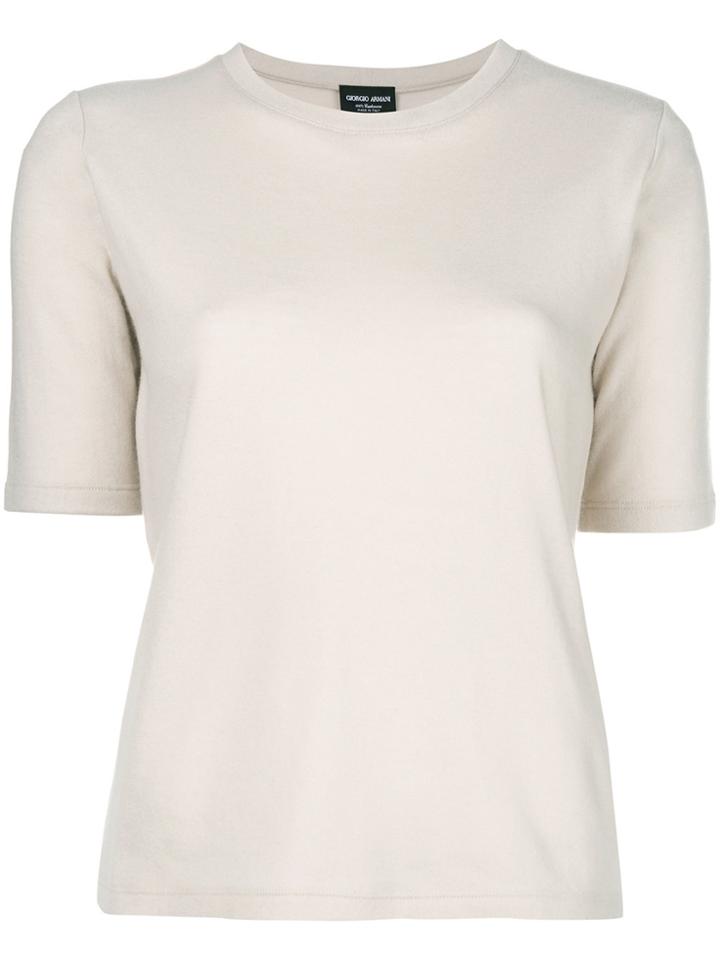 Giorgio Armani Cashmere Top - Nude & Neutrals