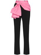 Carolina Herrera Contrast Sash Trousers - Black