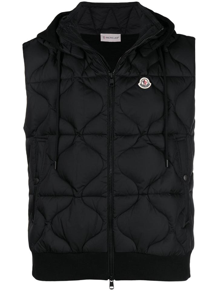 Moncler Sleeveless Padded Jacket - Black
