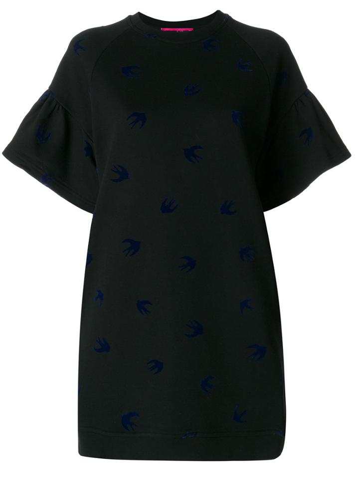 Mcq Alexander Mcqueen Micro Swallow Dress - Black