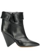 Isabel Marant Luliana Folded-ankle Boots - Black