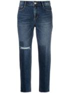 Sjyp Washed Straight Leg Jeans - Blue