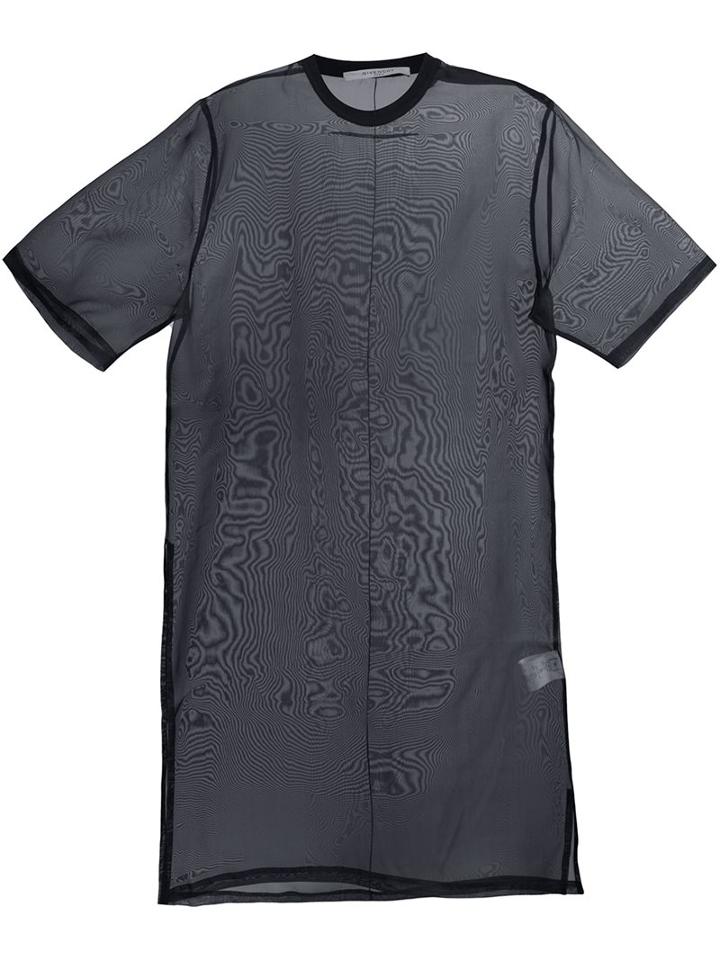 Givenchy Sheer Oversized T-shirt, Men's, Size: Xl, Black, Silk