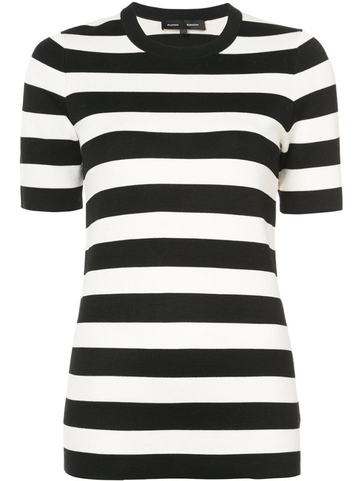 Proenza Schouler Short Sleeve Crewneck Top - Black