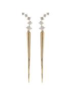 Melissa Kaye 18kt Yellow Gold Aria Diamond Dagger Earrings