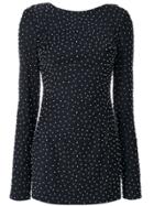 Cristina Savulescu Micro Pearl Embellished Dress - Black