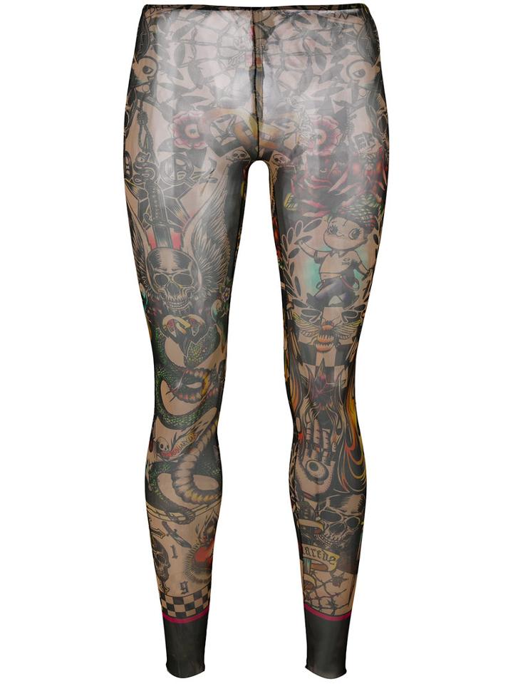 Dsquared2 Printed Leggings, Women's, Size: Small, Polyamide/spandex/elastane
