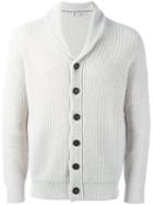 Brunello Cucinelli V-neck Cardigan, Men's, Size: 48, Nude/neutrals, Cashmere