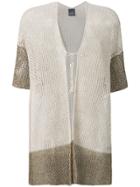 Lorena Antoniazzi Two-tone Knitted Cardigan - Nude & Neutrals