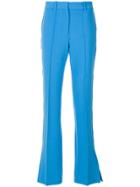 Victoria Victoria Beckham Flared High Waisted Trousers - Blue