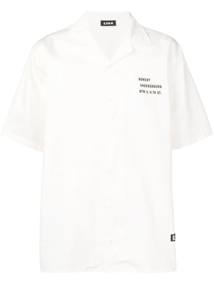 Upww Reflective Back Panel Shirt - White