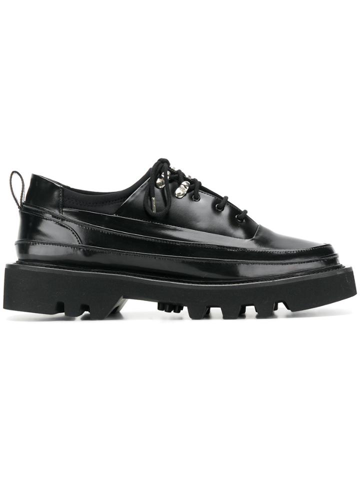 Rombaut Ridged Sole Lace-ups - Black