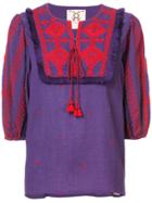 Figue Sia Embroidered Top - Pink & Purple