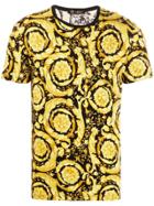 Versace Barocco Print T-shirt - Yellow