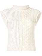 Chloé Cable-knit Sweater Vest - Neutrals