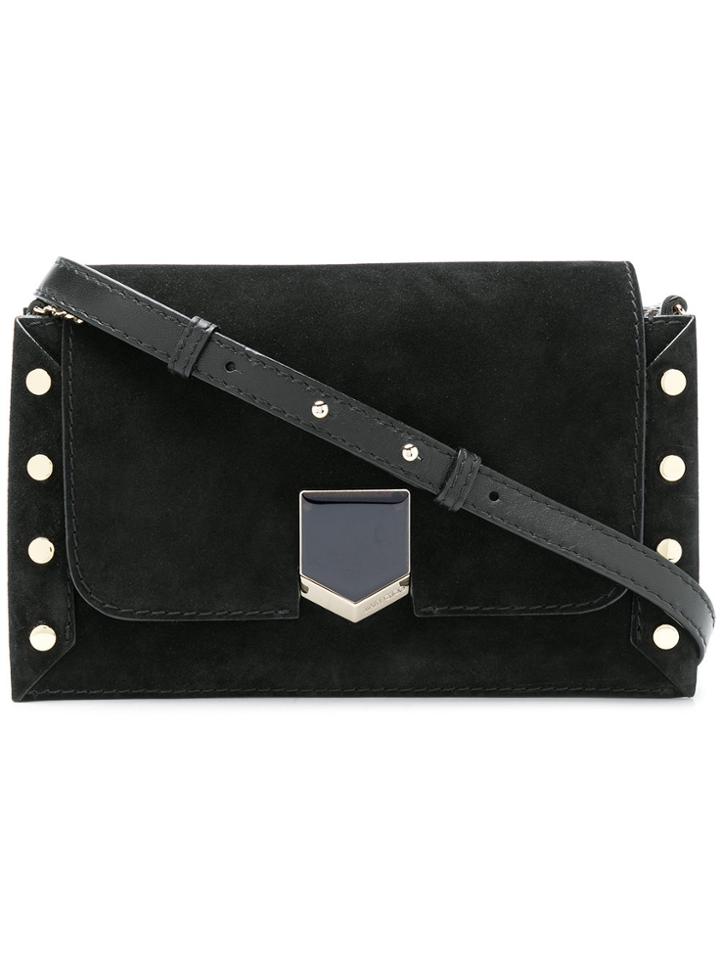 Jimmy Choo Studs Embellished Shoulder Bag - Black