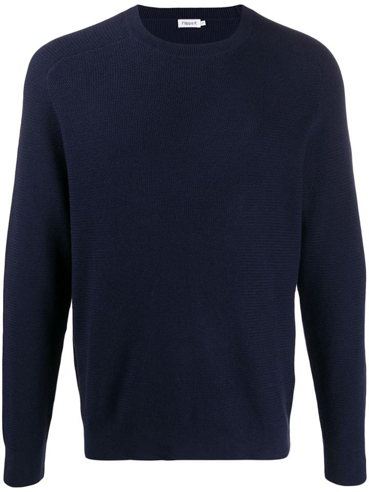 Filippa-k M. Nicolai Patterned Knit Sweater - Blue