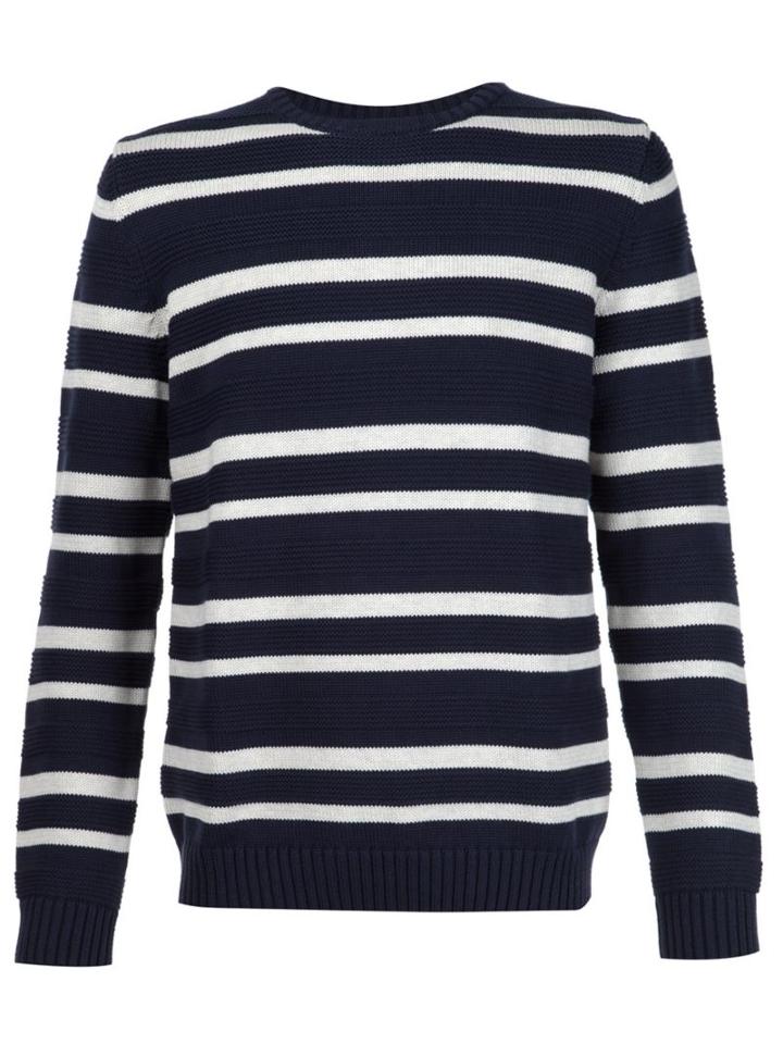A.p.c. Striped Jumper, Men's, Size: Xl, Blue, Cotton
