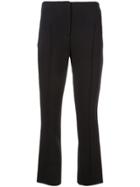 Cinq A Sept Cropped Side Stripe Trousers - Black