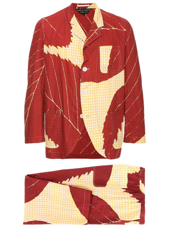 Comme Des Garçons Pre-owned Leaf Two-piece Suit - Red