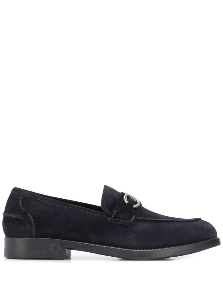Salvatore Ferragamo Arlin Horsebit Loafers - Blue
