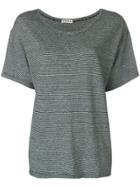 Masscob Striped Loose-fit T-shirt - Black