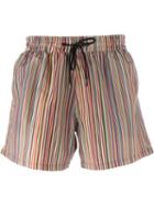 Paul Smith Striped Swim Shorts, Men's, Size: Xl, Polyester/recycled Plastic
