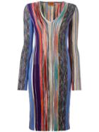 Missoni Ribbed Knit Dress, Women's, Size: 44, Silk/nylon/polyester/wool