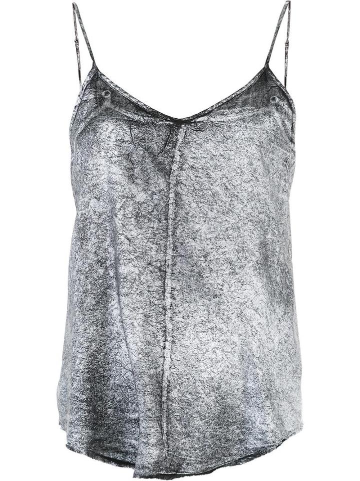 Rta Metallic Cami Top, Women's, Size: Small, Grey, Silk