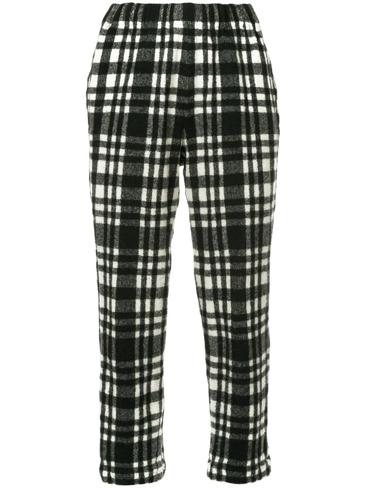 Comme Des Garçons Vintage Thick Check Trousers - Black