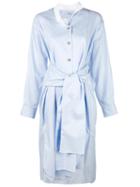 Loewe Tied Waist Shirt Dress, Women's, Size: 38, Blue, Cotton