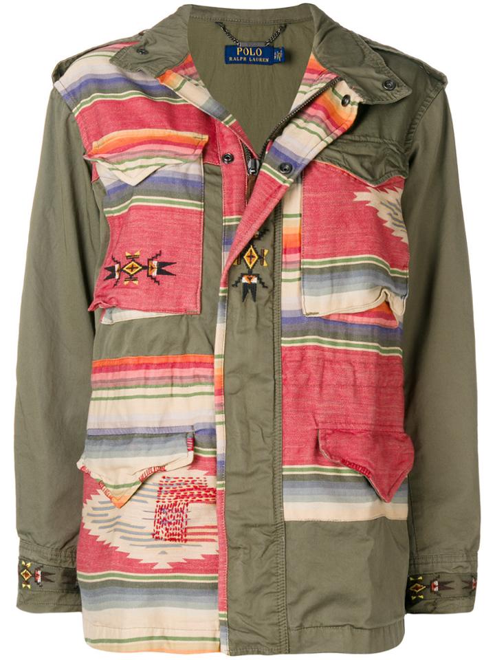Polo Ralph Lauren Colour-block Zipped Jacket - Green