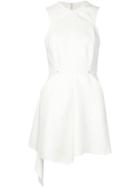 Esteban Cortazar Asymmetric Sleeveless Dress, Women's, Size: 36, White, Acetate/polyamide/spandex/elastane