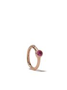 White Bird 18kt Rose Gold Justine Sapphire Hoop